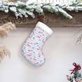 thumbnail image 6 of Salouo Flamingo and Pineapple Print Christmas Stockings,Large Xmas Stocking Set of 1 Holiday and Farmhouse Stocking for Christmas Holiday Party Decoration(17.7*11 Inch), 6 of 7