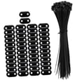 thumbnail image 1 of Kit De Montaje De Tirantes Rectos Planos Con Bridas De Alambre Para Patio, Jardín Exterior, 50 Piezas 50, 1 of 8
