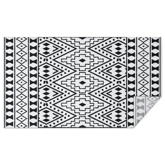 Rectangle Waterproof Tablecloth 60×102 Inch, Bohemia Style Reusable Indoor/Outdoor Durable Table Cover for Party Kitchen Dinner Room Decor