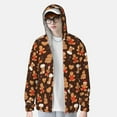 thumbnail image 2 of Balery Christmas Gingerbread Cookies Sudadera ligera de manga larga con capucha y protección solar UPF 50+ para hombre y mujer, ideal para pesca y running-XX-Large, 2 of 7
