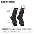 thumbnail image 2 of Disketp fall fox deer bird Unisex Crew Socks Lightweight Breathable Ventilation Ankle Socks, Mid-calf socks for Daily, 2 of 6