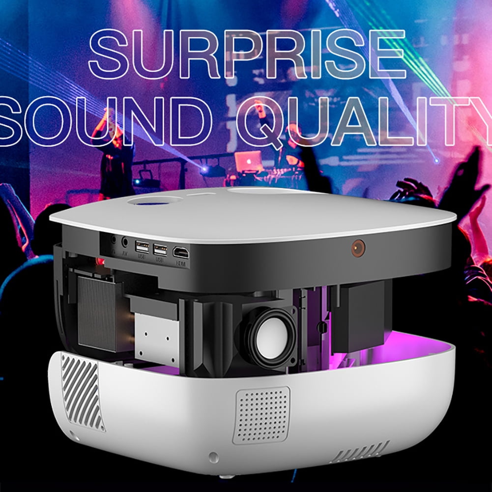 Video Projector WiFi 1080P 4000lm 10000:1 Wireless Screen Mirroring/Casting 200in Max 16:9 with Carry Bag