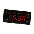 thumbnail image 4 of Lipstore Digital Wall Clock LED Desktop Clock Multipurpose Large Temperature Display for Red, 4 of 8