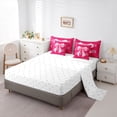 thumbnail image 5 of Erosebridal Girls Cheerleading Bow Twin Bedding Sets 7-Piece,Teens Gymnastics Cheerleader Bowknot Bedding Comforter Set,Lightweight Room Decor, 5 of 6