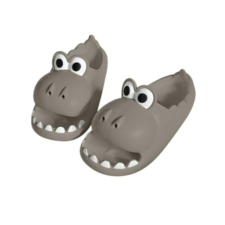 

gakvov Women S Men S Cloud Dinosaur Slides Cloud Slippers Sandals Cartoon Open Toe Shower Slippers Beach Shoes Non Slip Bathroom Pillow Slippers Indoor & Outdoor