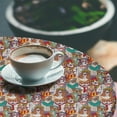 thumbnail image 2 of Ambesonne Dog Lover Fitted Round Tablecloth, Hipster Bulldog Pug, 56"- 60" Diameter, Multicolor, 2 of 5