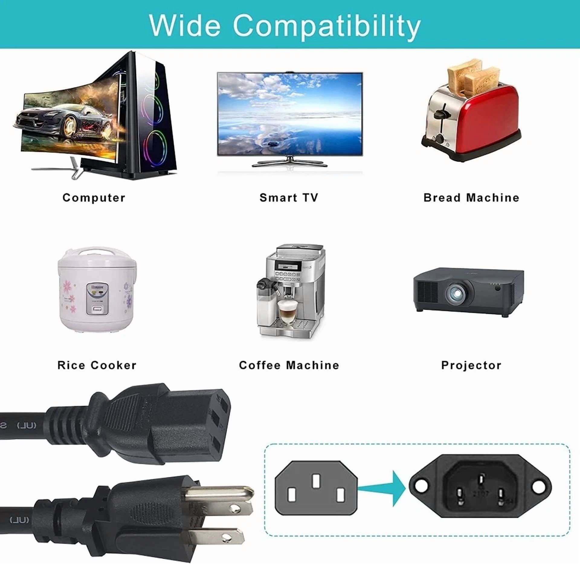 BUTTERFLY- Ac Power Cord Cable For Pecron E1500Lfp Portable Power Station