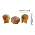 thumbnail image 3 of XDDST Set Of 3 Woven Chair Dollhouse Furniture Woven Table Chair Model Set Miniature Dollhouse Accessories, 3 of 7