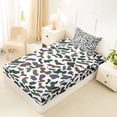 thumbnail image 4 of Erosebridal Teens Geometric Camouflage Twin Sheet Sets 3pcs,Green Brown Abstract Camo Bedding For Boys Girls, 4 of 5