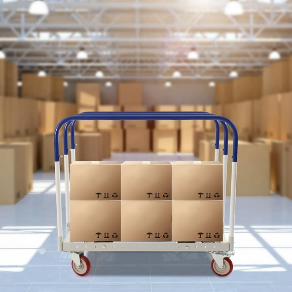 Cart Dolly Panel Truck Mobile Cart Load Freestanding w/ Support Bracket 1000 lbs