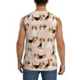 thumbnail image 4 of Gaeub Beagle Dog On Brown Men's Sleeveless Muscle Shirts Workout Tank Tops, Odor Protection and Comfortable - X-Large, 4 of 8