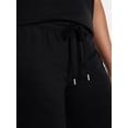 thumbnail image 4 of Joyspun Women's French Terry Knit Sleep Capri Pants, 25” Inseam, Sizes XS-3X, 4 of 5