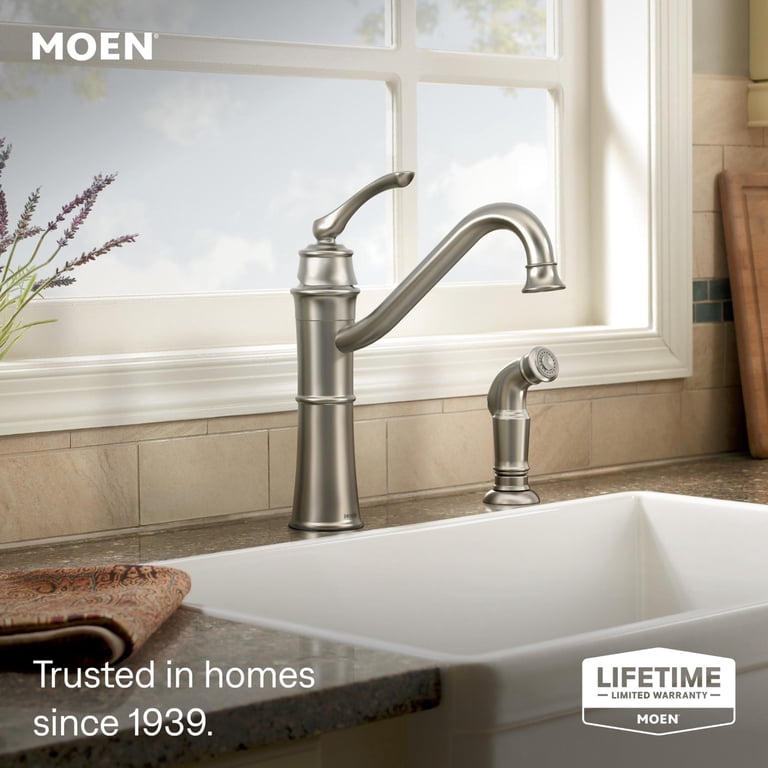 Moen Wetherly High-Arc Kitchen Faucet with Side Spray photo 2