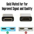 thumbnail image 2 of [2Pack] DisplayPort DP To HDMI Female Adapter Connector Converter For 1080P HDTV PC, 2 of 6