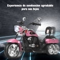 thumbnail image 4 of Moto Montable Costway en estilo chopper Alimentada a batería Rosa con música marcha adelante y atrás, 4 of 7