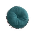 thumbnail image 2 of Scandinavian Style Velvet Pillow Covers Set of 1 for Sofa & Bed | 40x40cm Decorative Square Pillowcases in Gray, Orange, Blue, Pink, White, 2 of 5