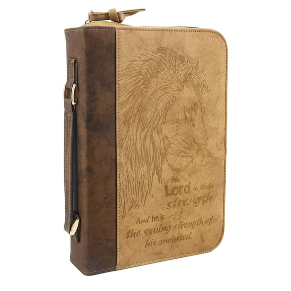 Funda para biblias GraduatePro de piel sintética con asa, color caqui