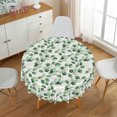 thumbnail image 6 of Nanqianyi Eucalyptus Leaves Tablecloth Round 60 inch, Waterproof Fabric Table Cover for Kitchen Dinner Party, 6 of 9