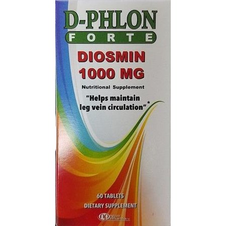 Forte Carbon - New Pharma D-PHLON FORTE Diosmin 1000 mg, 60 Tablets