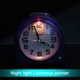 thumbnail image 4 of Reloj despertador analógico sin tictac con función de luz de repetición de música, adecuado para mesita de noche, decoración de sala de estar de hotel, lectura fácil para ancianos y niños Fason CDWJ542, 4 of 7