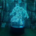 thumbnail image 2 of Marvel Avengers Black Panther Anime Character Figure 3D LED Optical Illusion Decoration Table Lamp 16 Colors Remote Control Visual Night Light Easter Xmas Birthday Gift for boys girls Kids Child, 2 of 8