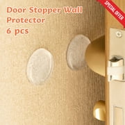 Rubber Door Bumper on Sale,6Pcs Quiet and Shock Absorbent Door Stopper Wall Protector,Non Residual Anti-collision Pad for Home & Office