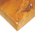 thumbnail image 3 of Benjara 11" Tabletop Platform- Resin Details- Square- Natural Brown Teak Wood, 3 of 6