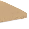 thumbnail image 3 of Jordan Manufacturing Sunbrella 48" x 18" Canvas Camel Solid Rectangular Outdoor Settee Swing Bench Cushion with Ties, 3 of 9