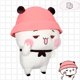 thumbnail image 4 of Bubu y Dudu Panda de peluche, lindo oso panda de dibujos animados, almohada suave rellena kawaii, decoración de sala de juegos, regalos de cumpleaños para niños, 4 of 5