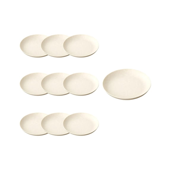 10-Pack Multi-Purpose Snack Plates for Everyday Use, Ideal for Fruits, Parties, Gatherings, and Holiday Celebrations, Sturdy and Easy to Clean