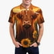 thumbnail image 1 of Fotbe Vintage Sunflower Cow B Camiseta Polo de Golf para Hombre con Estampado – Camisa Deportiva Transpirable con Cuello Abotonado-Medium, 1 of 6