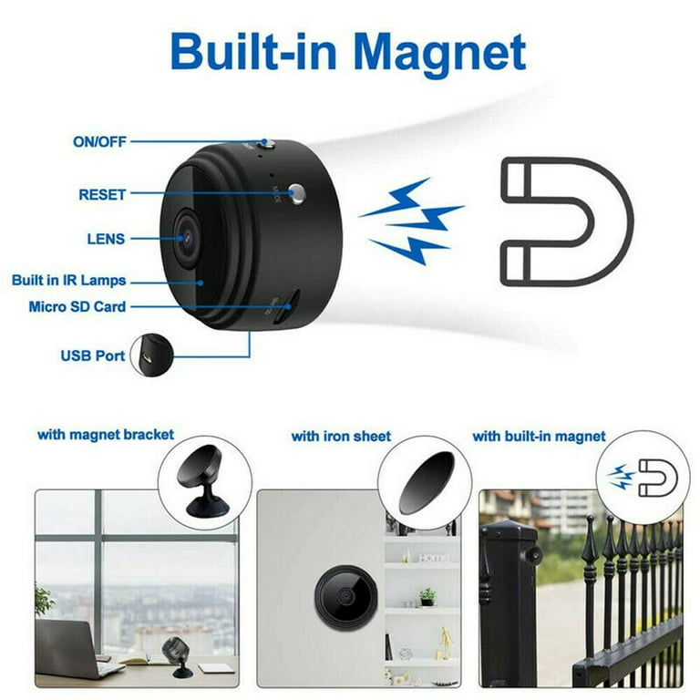 A9 Mini Camera 1080P HD ip camera Night Version Voice Video Security Wireless  Mini Camcorders surveillance cameras wifi Camera - Walmart.com