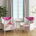 thumbnail image 4 of Designart "Seamless Pattern Of Pink Flowers" Upholstered Floral Accent Chair - Arm Chair, 4 of 5