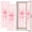 Color 2, variant on Pink 2 Pcs School Locker Magnetic Wallpaper for Girls 12" x 36" Pink Heart Gingham Check Soft Pastel Plaid Reusable Removable Locker Accessories Back to School Supplies