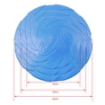 thumbnail image 4 of TPR Pet Flying Disc for Dogs - Durable Chew-Resistant Play Toy, Blue Color, Large Size (22cm Diameter) - Interactive Fetch Game Accessory for Puppies & Adult Dogs, 4 of 6