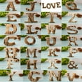 thumbnail image 3 of ziyahi Handcraved Wooden Letters Door Numbers Alphabet Letter Floating Adress Name A, 3 of 8