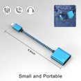 thumbnail image 6 of Headphone Adapter Compatible for iPhone, 2 Pack Lighting to 3.5mm Headphone Jack Adapter, 2 in 1 Aux Audio Cord+ Charger Splitter Aapter Dongle for iPhone 14/13/12/11, Blue, 6 of 7