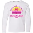 thumbnail image 3 of Inktastic Summer Enjoy the Sunshine Clearwater Beach Florida in Pink Long Sleeve Youth T-Shirt, 3 of 5