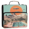 thumbnail image 5 of FORMRS Zipper Binder with Shoulder Strap 2-inch Ring 500 Sheet Capacity File Bag, Retro UFO, 5 of 5