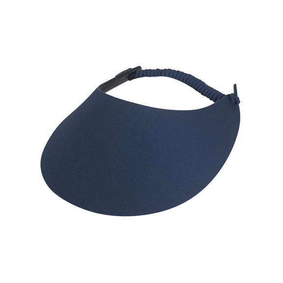 Top Headwear Women's Cotton Foam Visor- Stretch Sun Protection Hat,Navy