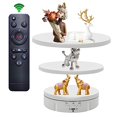 thumbnail image 6 of Motorized Rotating Display Stand - 360 Electric Turntable for Photography & Shows, 5.74/7.08/8.66 inch Replacement Cover, Remote Controller (White), 6 of 7