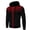 Black, variant on Men Casual Long Sleeve Zip Up Hoodies Jacket Tops Hooded Sweatshirt Coat Outwear