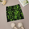 thumbnail image 6 of 2024 Green Paint Splatter Skirt Cool Neon Print Vintage Mini Skirts Street Fashion High Waist Graphic Oversized Casual A-line Skirt, 6 of 7