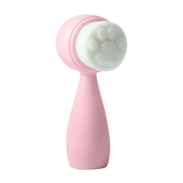 Acdanc Face Scrubber Portable Facial Cleansing Brush Cat Claws Face Exfoliator Deep Cleaning Pink