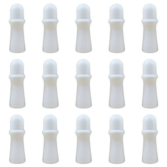15 Pcs Roll-on Bottles, Refillable Empty Cosmetic Bottles with Ball Caps, Essential Oil Roller Bottles for Perfume, Deodorant, and Travel, 80 ml/2.71 oz