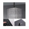 thumbnail image 2 of Regadera Xtellar Cuadrada 20cm Negra Acero Inox Con Tubo 40cm  Color Negro, 2 of 4