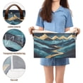 thumbnail image 5 of Yayeee Foldable Storage Basket for Shelves with Handles Set of 2 Waterproof Cloth Bins, Dark Mountains, 5 of 7