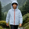 thumbnail image 5 of Edvintorg Boys Rain Jacket Fashion Long Sleeve Zip up Raincoat Lightweight Waterproof Hooded Windbreaker Wqith Pocket Size 2-12, 5 of 9