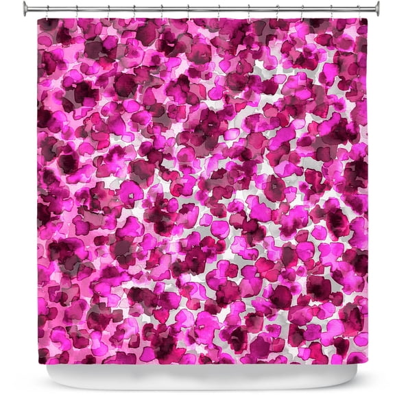 Shower Curtains 70" x 73" from DiaNoche Designs by Julia Di Sano - In The Wild Fuschia