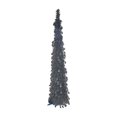 thumbnail image 2 of Black Pop-Up Halloween Tinsel Tree With Stand, 2 of 4